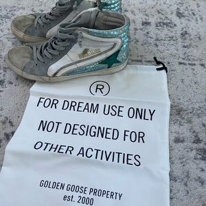 Golden goose high top slide